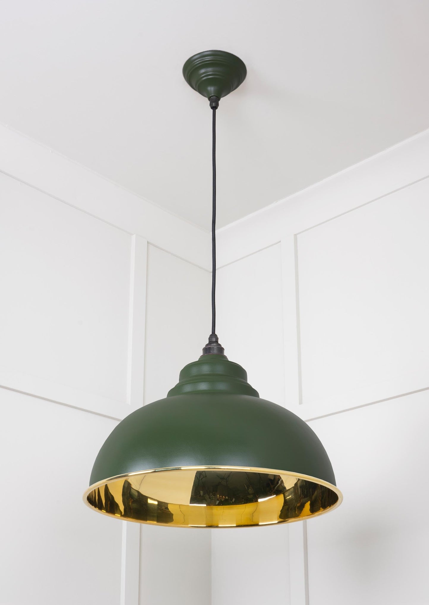 From The Anvil Smooth Brass Harborne Pendant