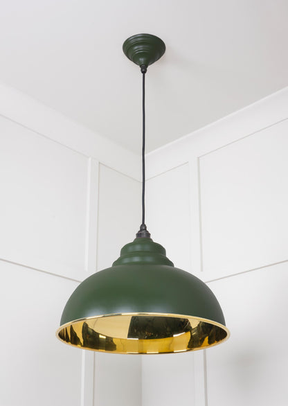 From The Anvil Smooth Brass Harborne Pendant