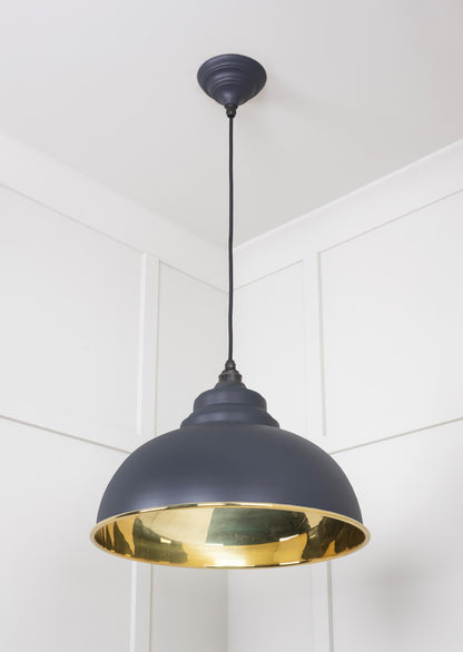 From The Anvil Smooth Brass Harborne Pendant