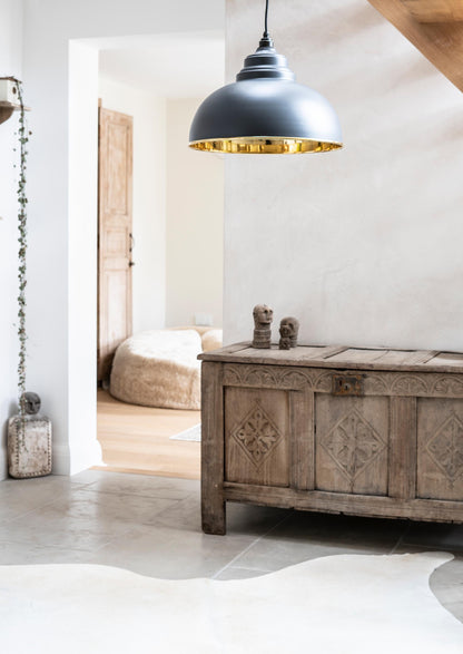 From The Anvil Smooth Brass Harborne Pendant