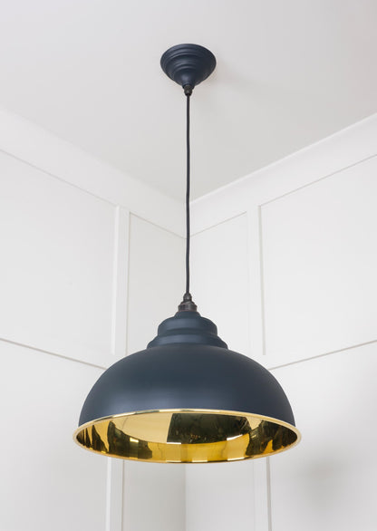 From The Anvil Smooth Brass Harborne Pendant