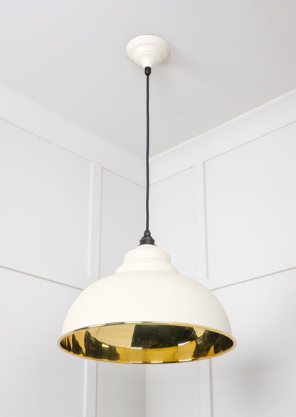 From The Anvil Smooth Brass Harborne Pendant