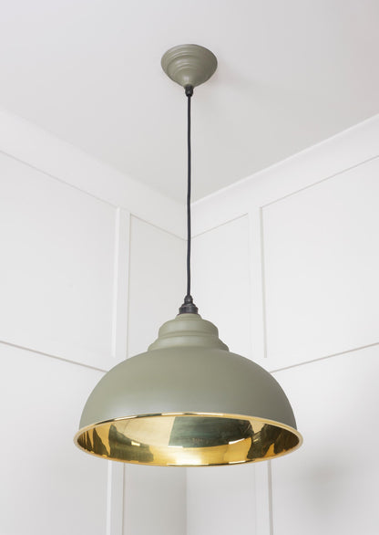 From The Anvil Smooth Brass Harborne Pendant
