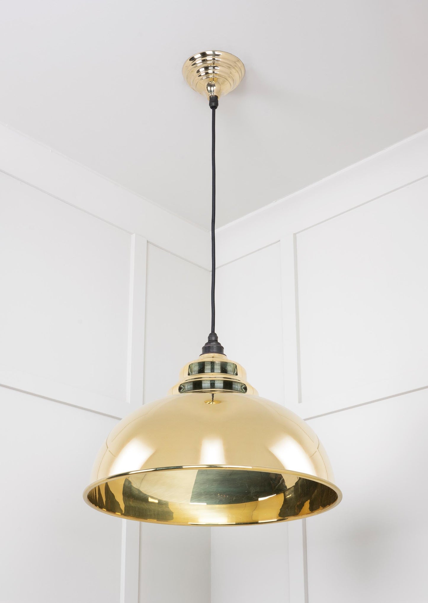 From The Anvil Smooth Brass Harborne Pendant