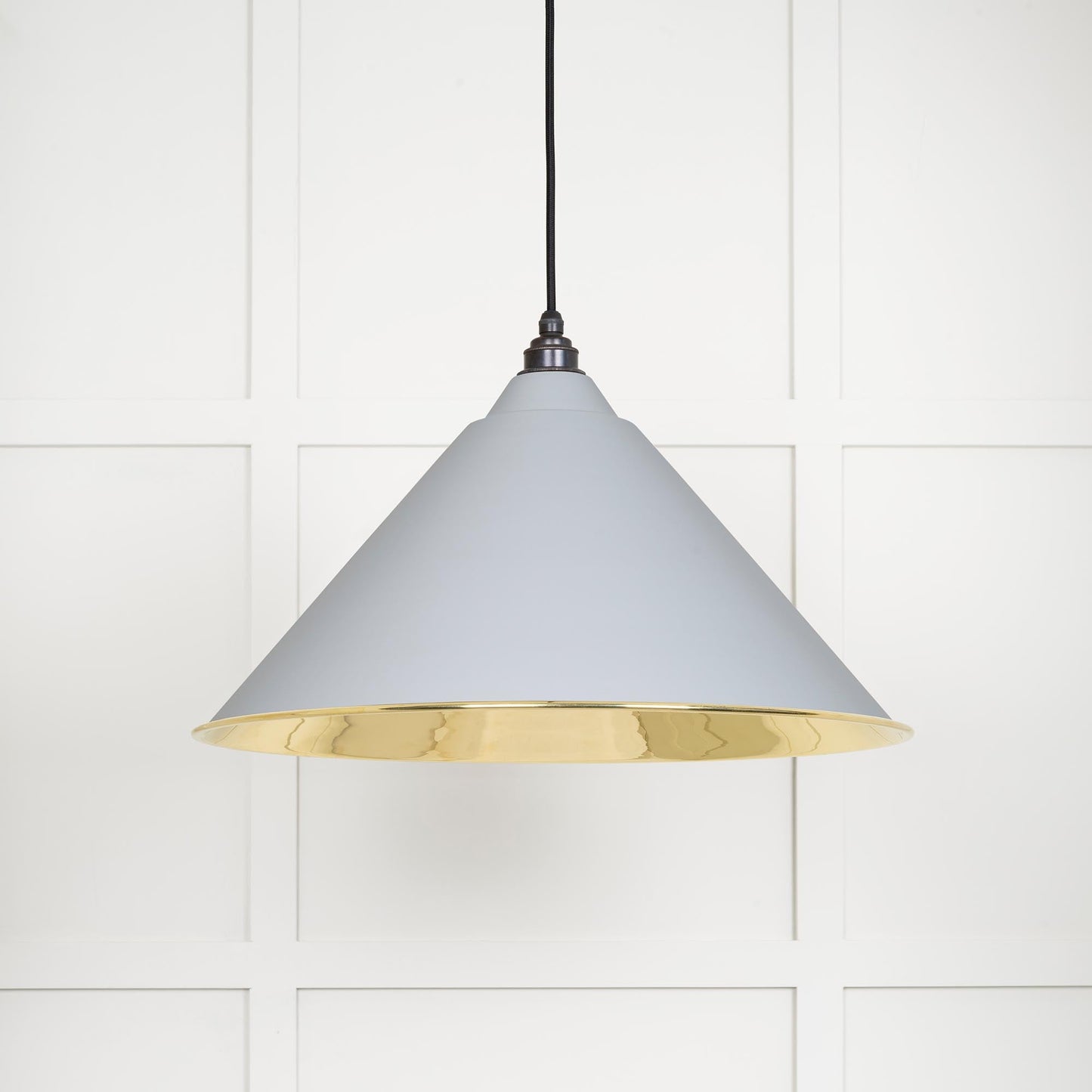 From The Anvil Smooth Brass Hockley Pendant