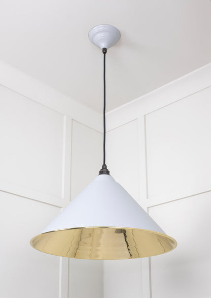 From The Anvil Smooth Brass Hockley Pendant