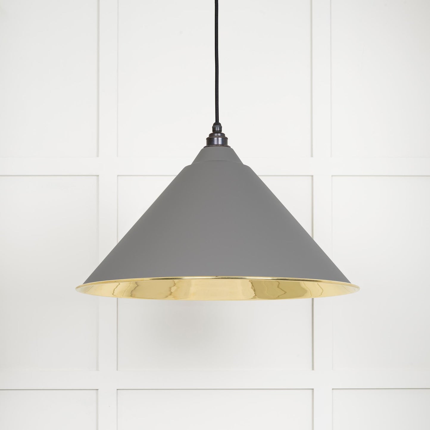 From The Anvil Smooth Brass Hockley Pendant