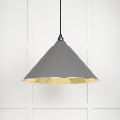 From The Anvil Smooth Brass Hockley Pendant