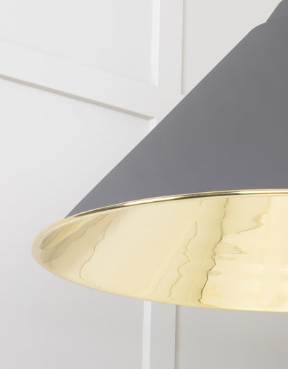 From The Anvil Smooth Brass Hockley Pendant