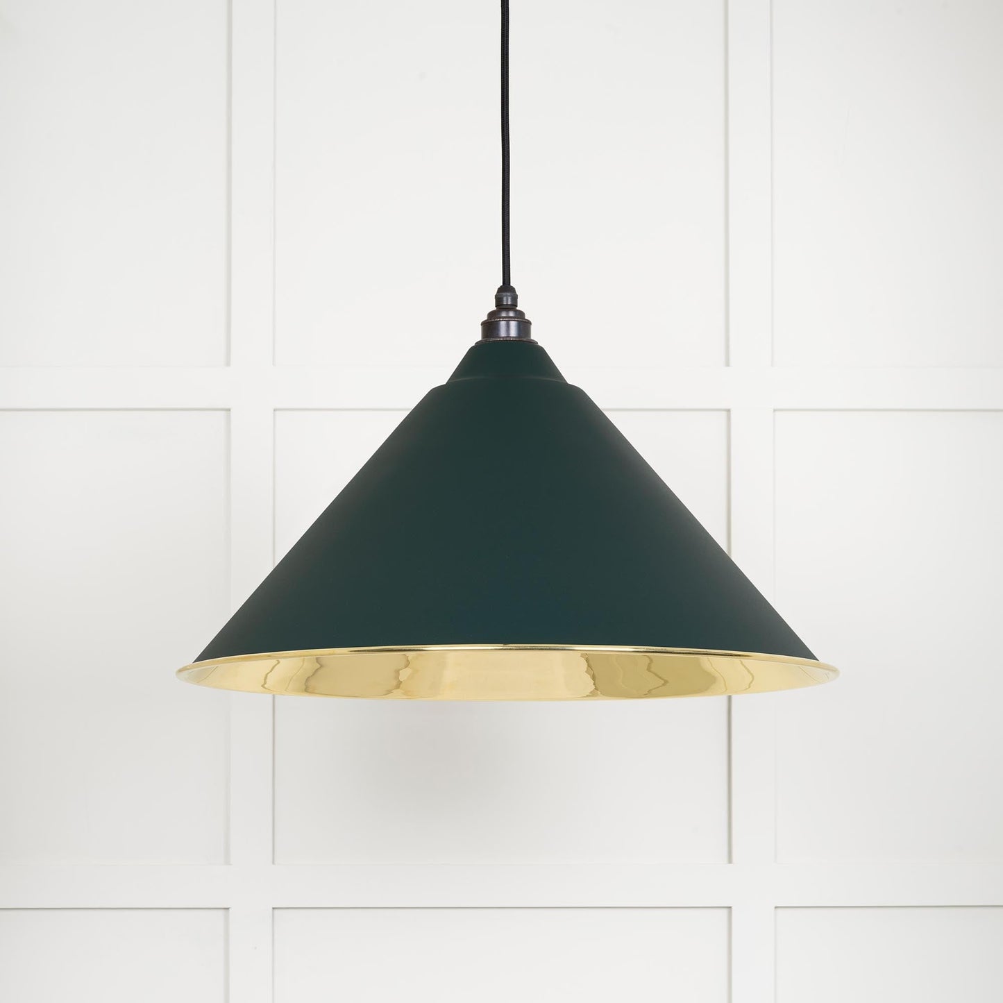 From The Anvil Smooth Brass Hockley Pendant