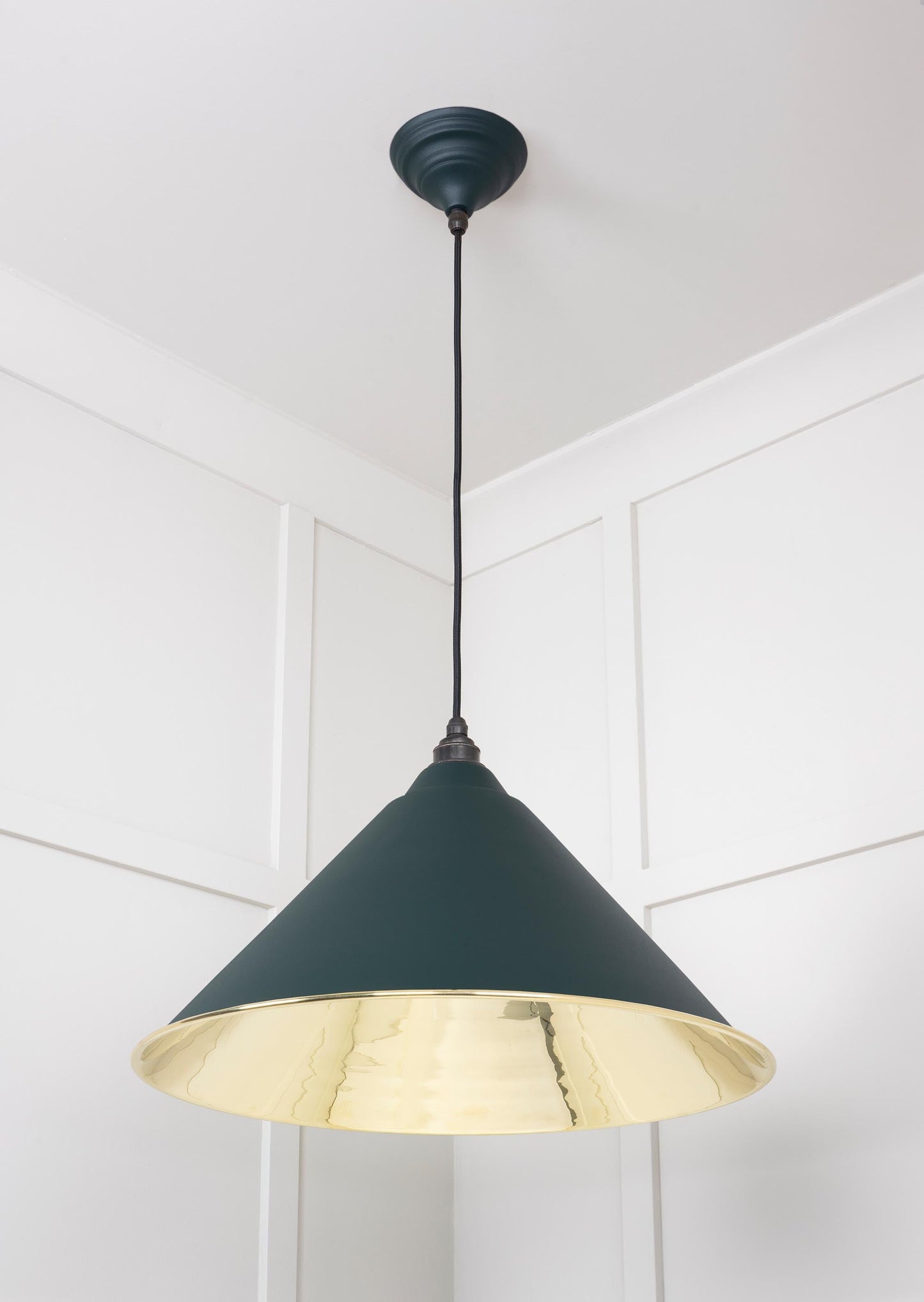 From The Anvil Smooth Brass Hockley Pendant