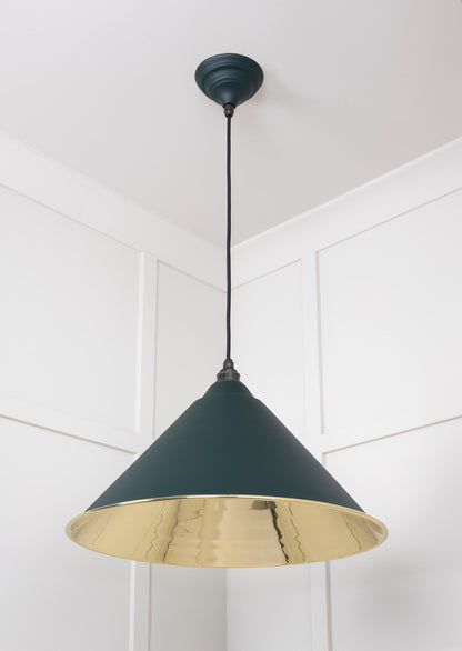 From The Anvil Smooth Brass Hockley Pendant