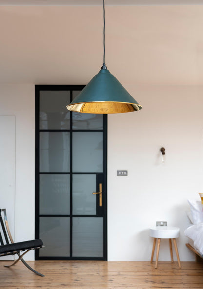 From The Anvil Smooth Brass Hockley Pendant