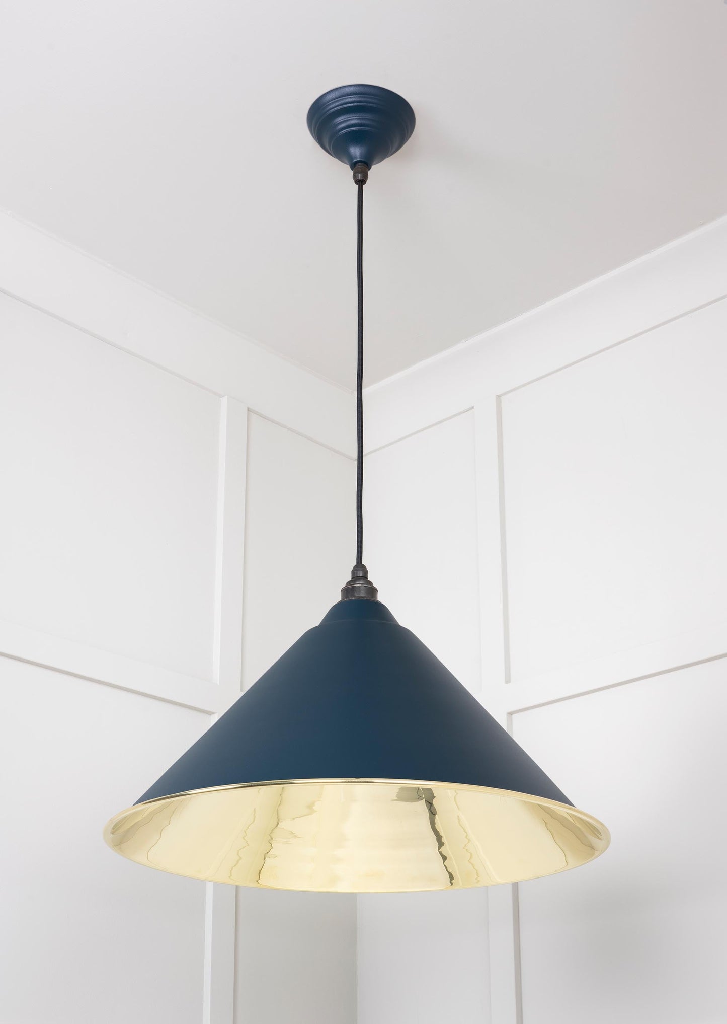 From The Anvil Smooth Brass Hockley Pendant
