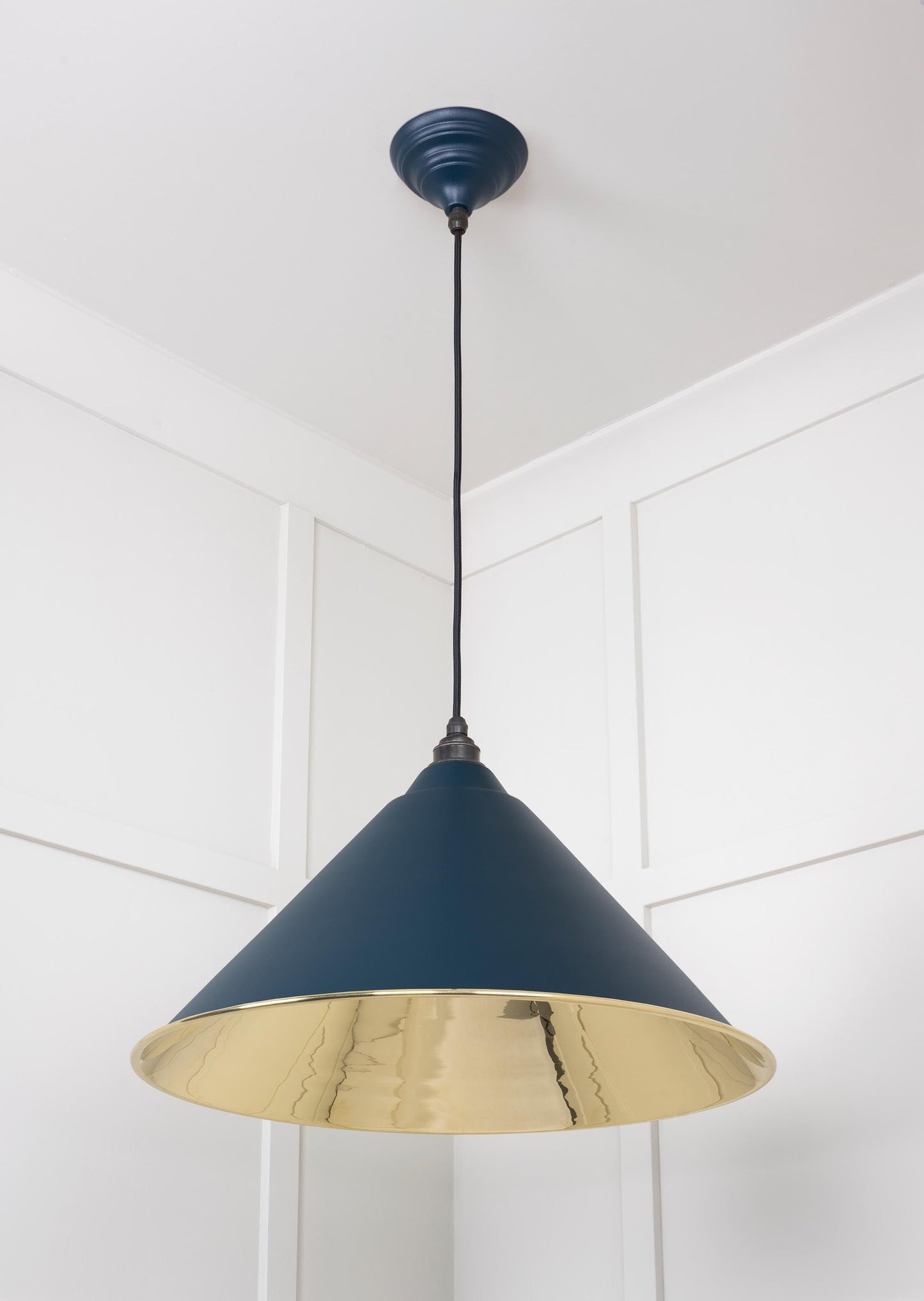 From The Anvil Smooth Brass Hockley Pendant