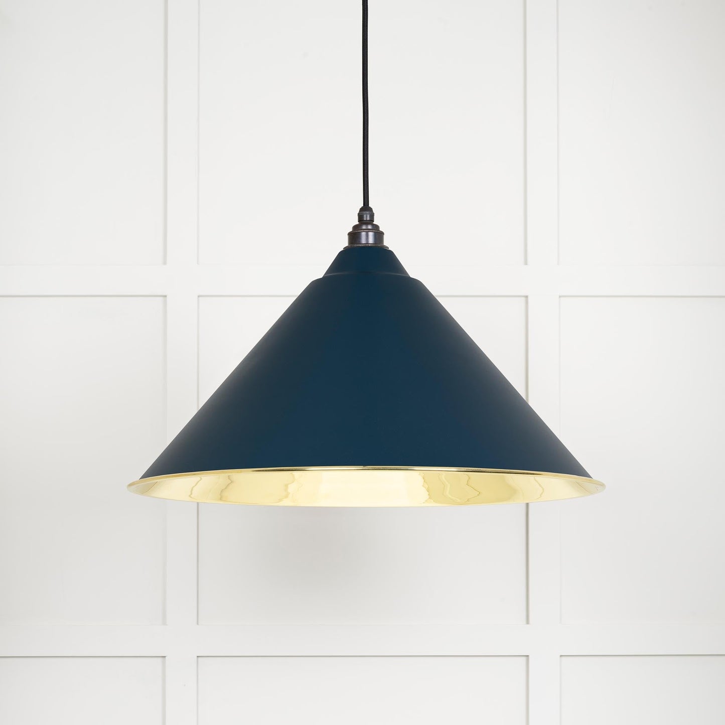 From The Anvil Smooth Brass Hockley Pendant