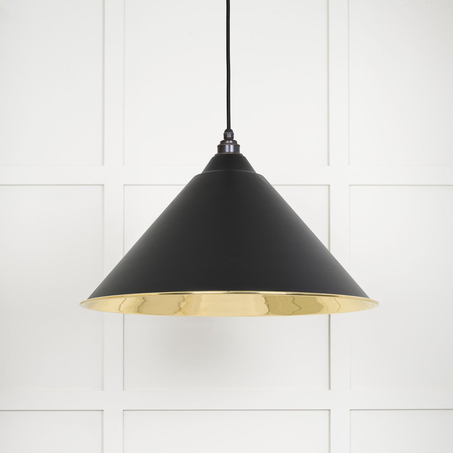 From The Anvil Smooth Brass Hockley Pendant