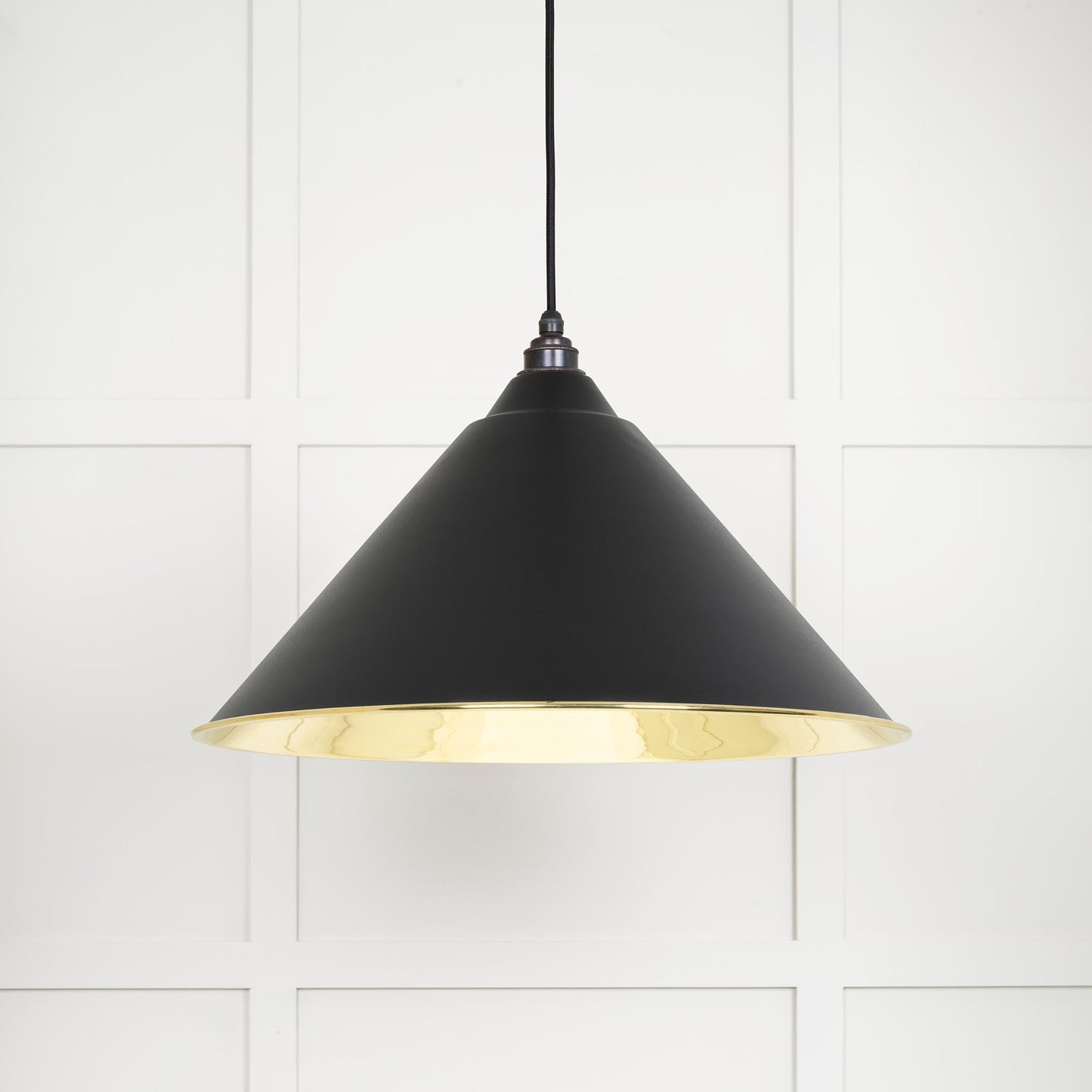 From The Anvil Smooth Brass Hockley Pendant