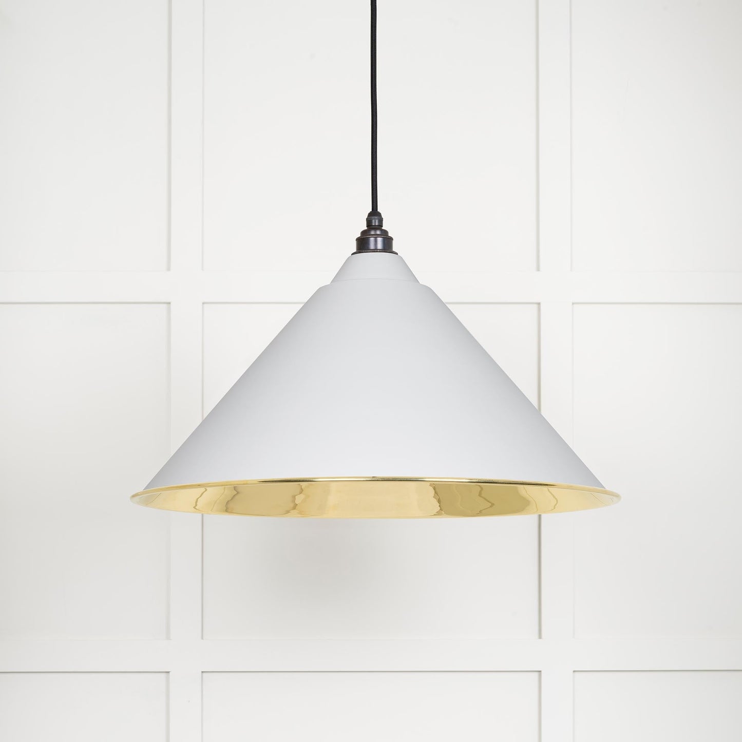 From The Anvil Smooth Brass Hockley Pendant