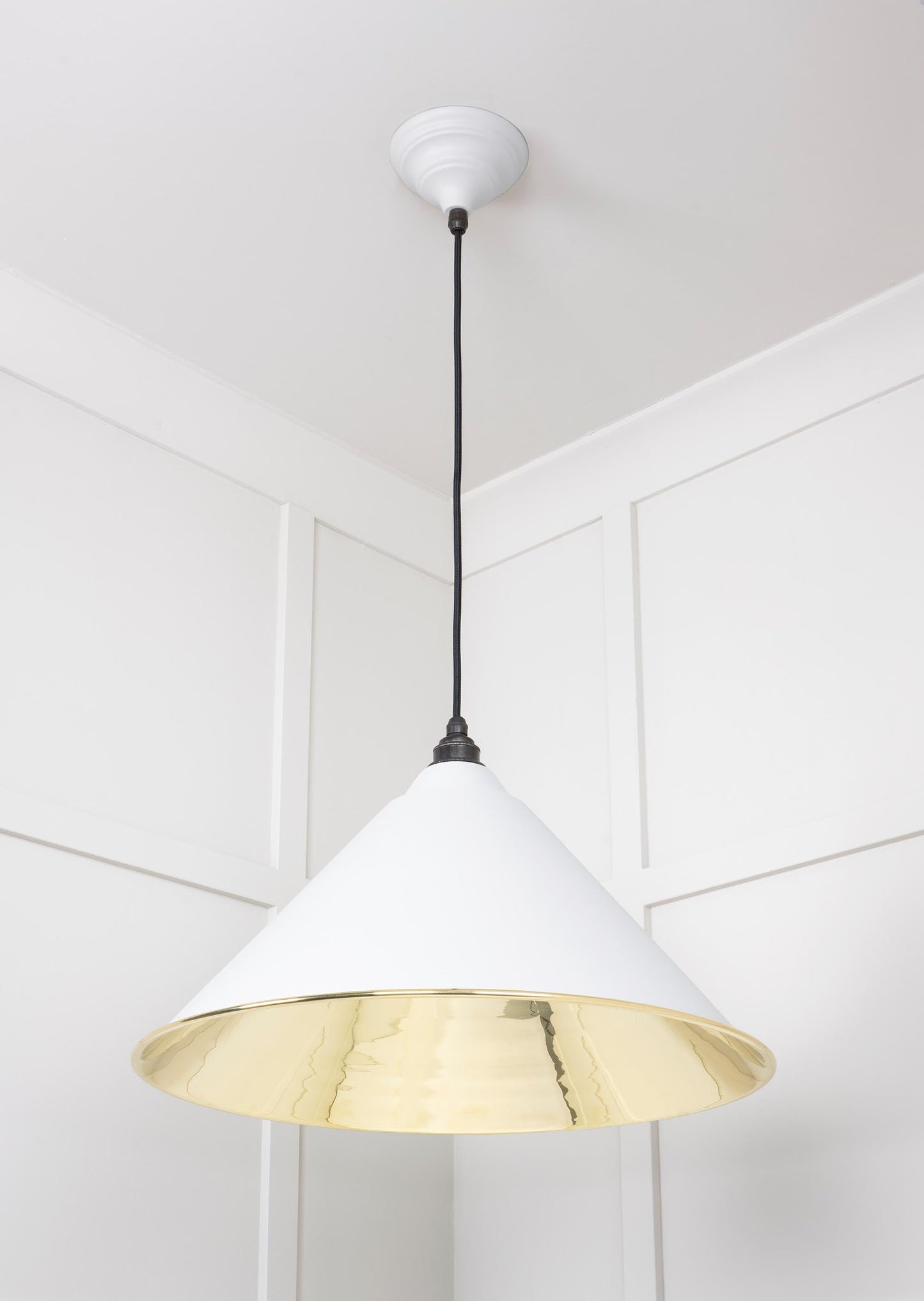From The Anvil Smooth Brass Hockley Pendant