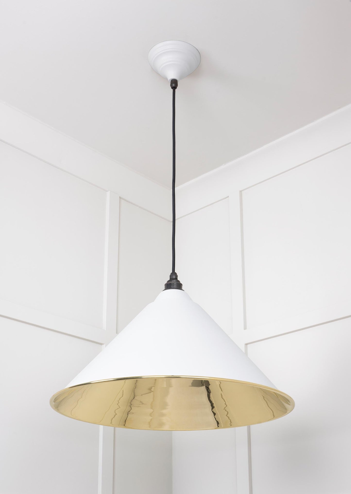 From The Anvil Smooth Brass Hockley Pendant