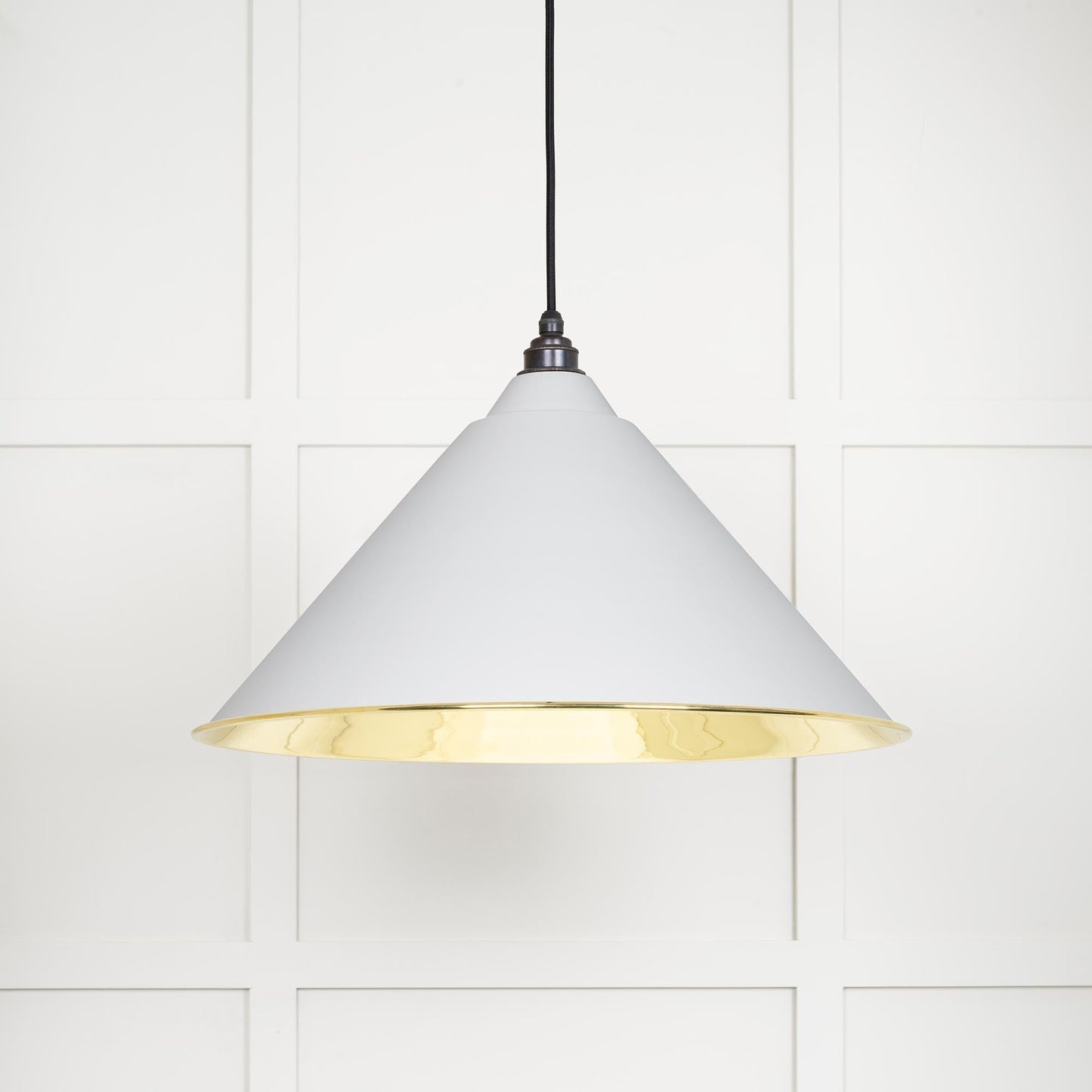 From The Anvil Smooth Brass Hockley Pendant