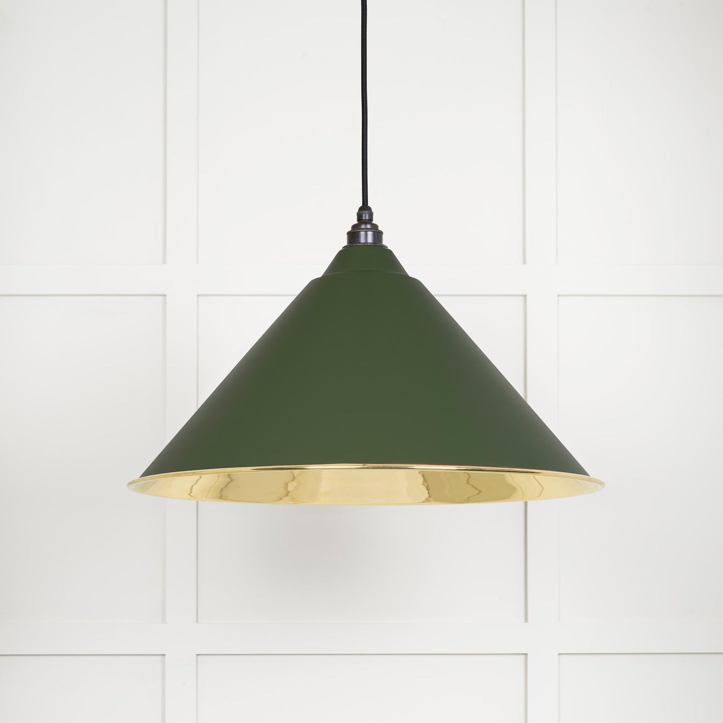 From The Anvil Smooth Brass Hockley Pendant