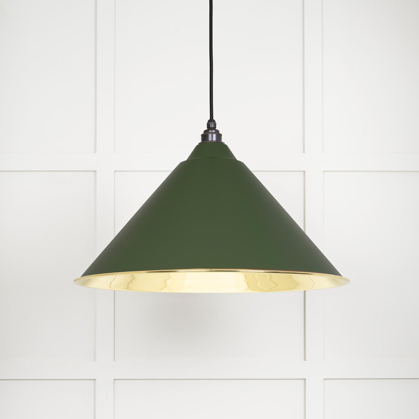 From The Anvil Smooth Brass Hockley Pendant