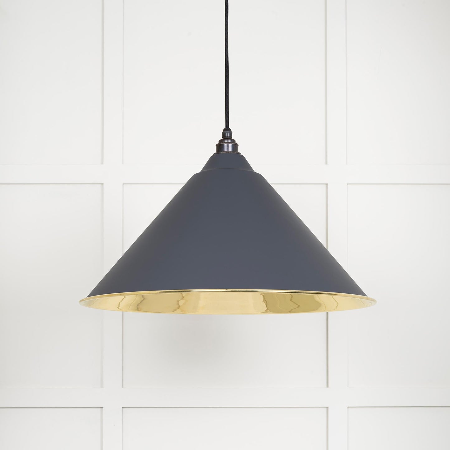 From The Anvil Smooth Brass Hockley Pendant