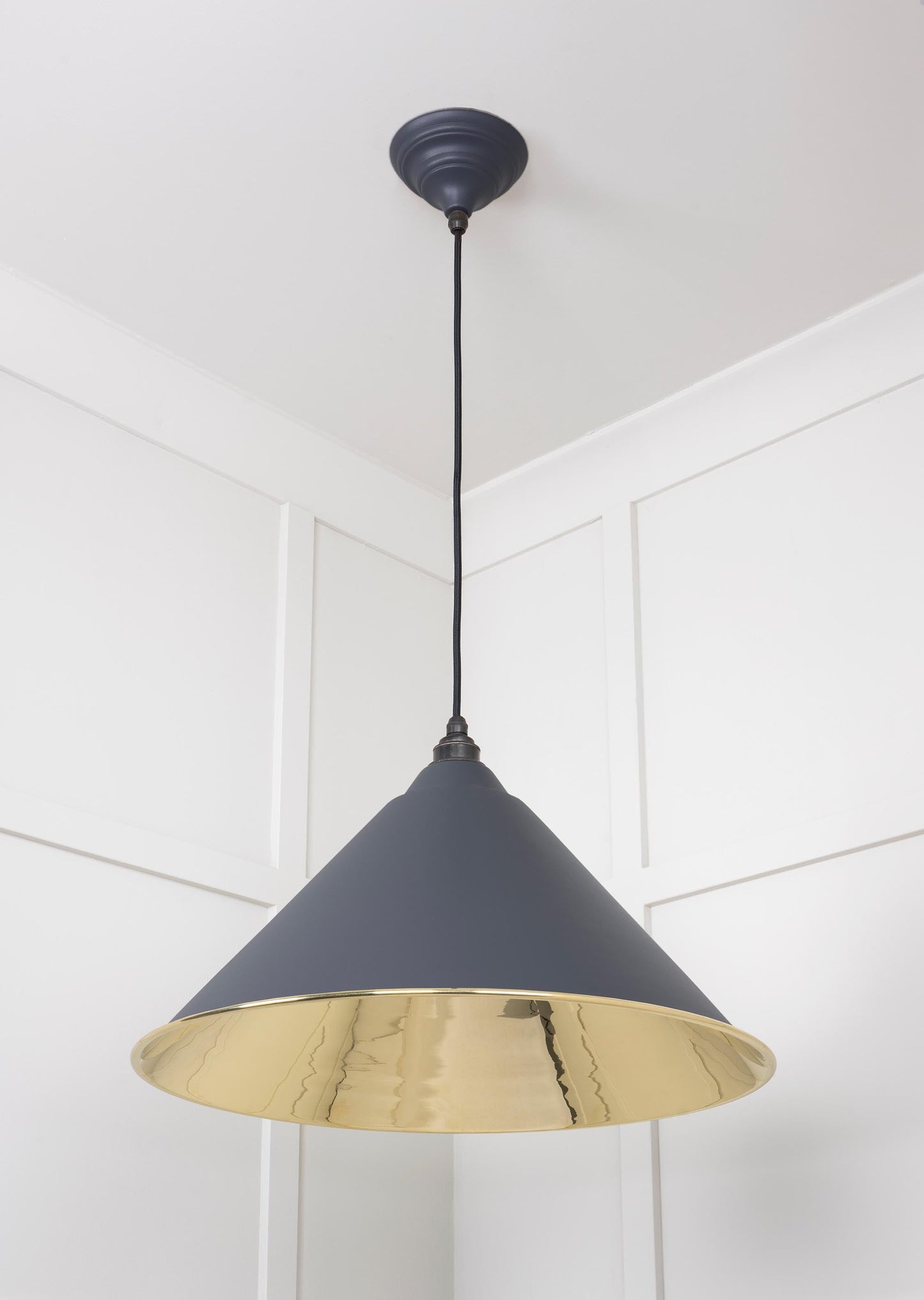 From The Anvil Smooth Brass Hockley Pendant