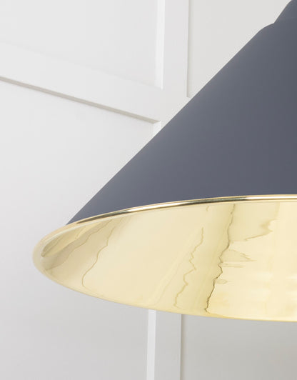 From The Anvil Smooth Brass Hockley Pendant