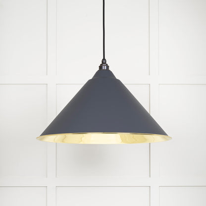 From The Anvil Smooth Brass Hockley Pendant