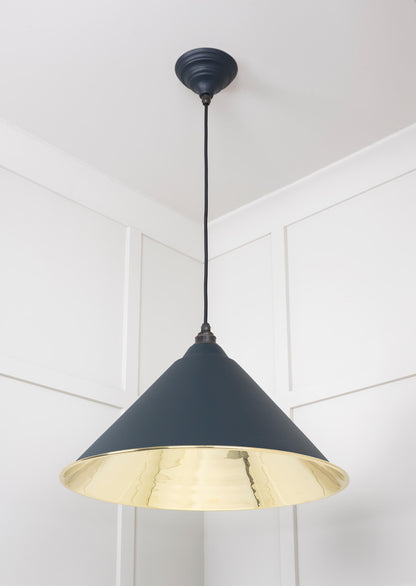 From The Anvil Smooth Brass Hockley Pendant