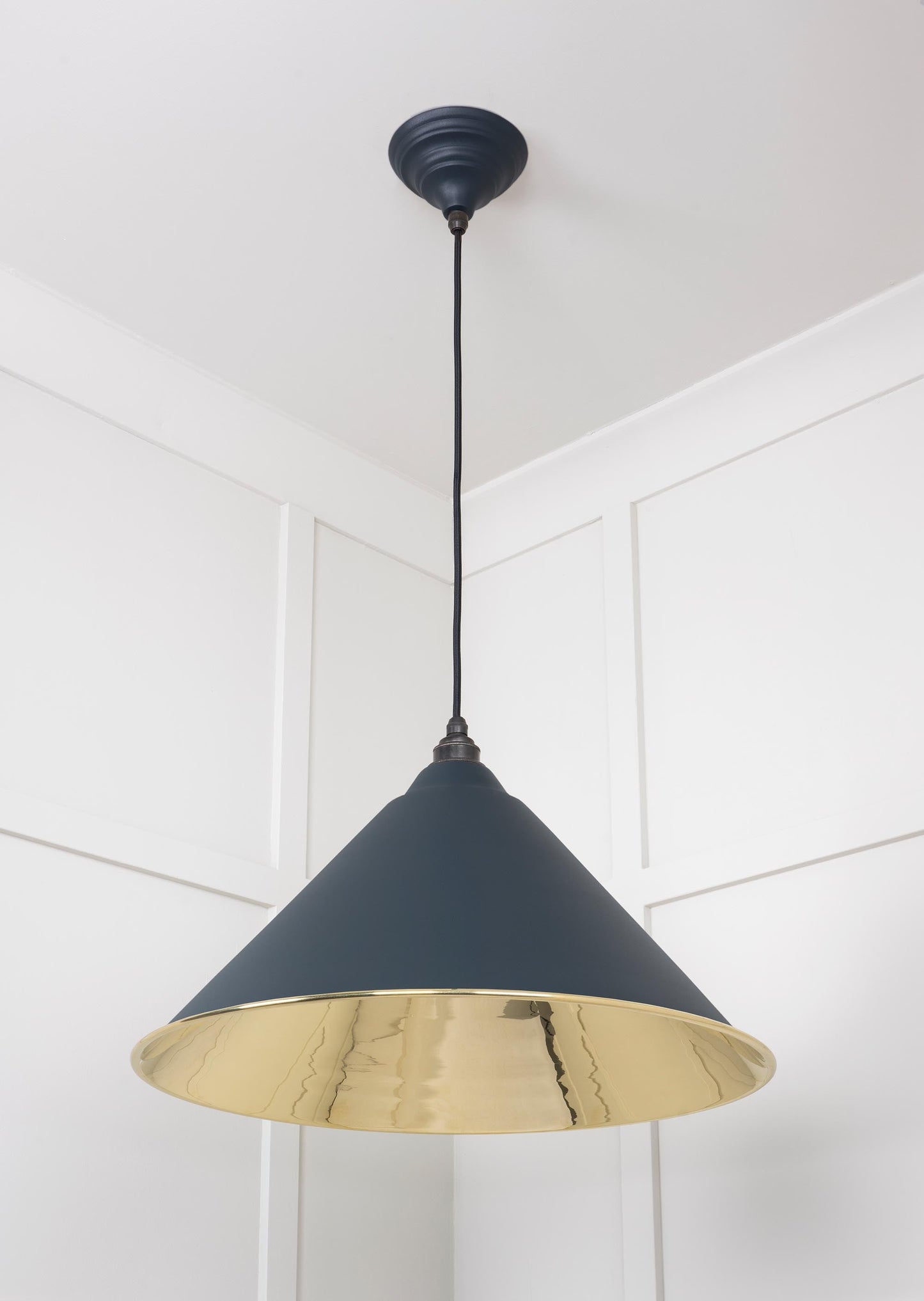 From The Anvil Smooth Brass Hockley Pendant