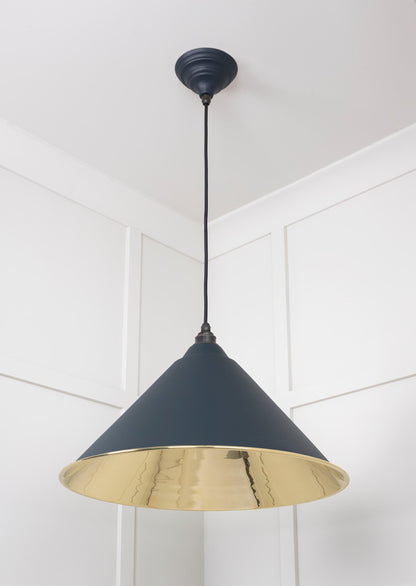 From The Anvil Smooth Brass Hockley Pendant