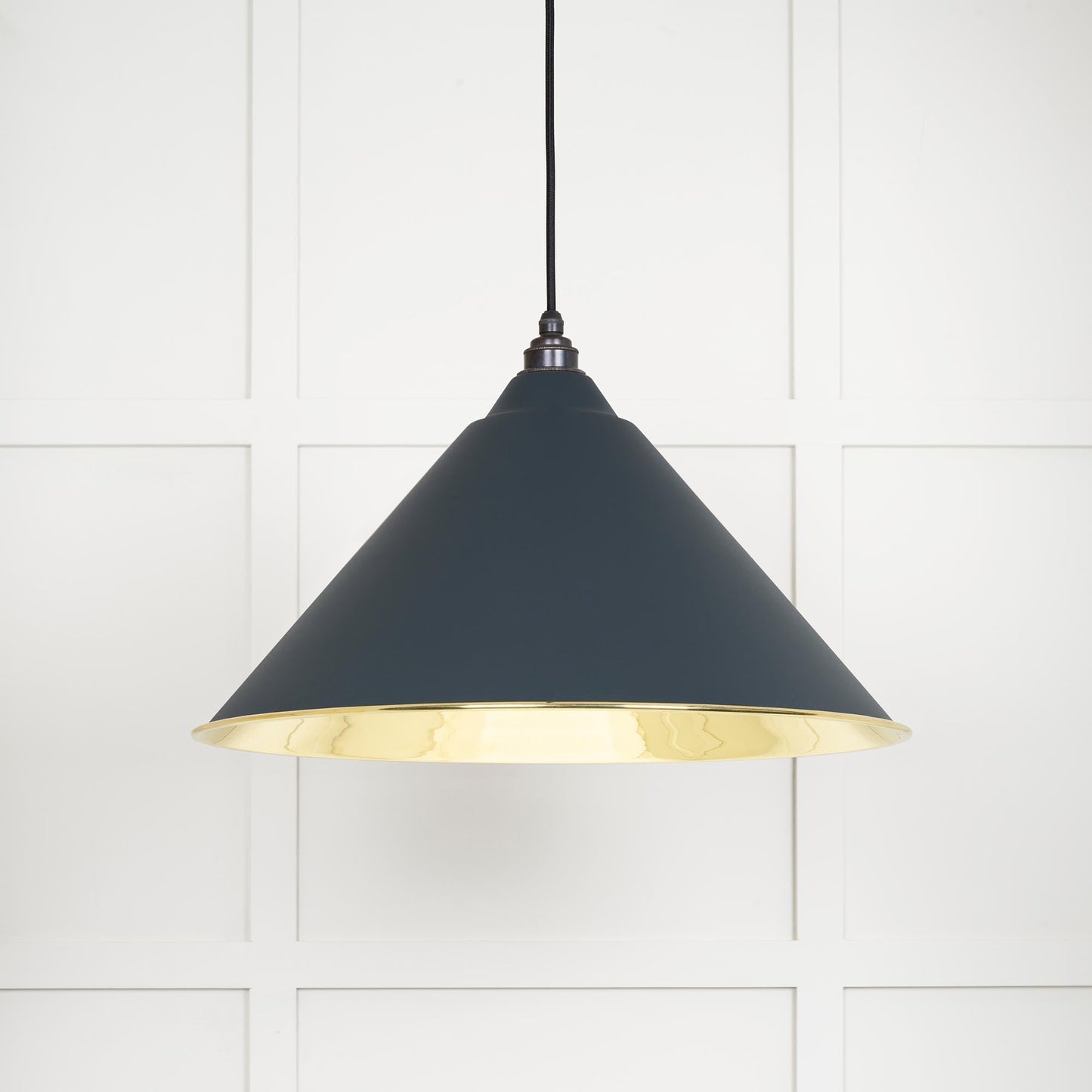 From The Anvil Smooth Brass Hockley Pendant