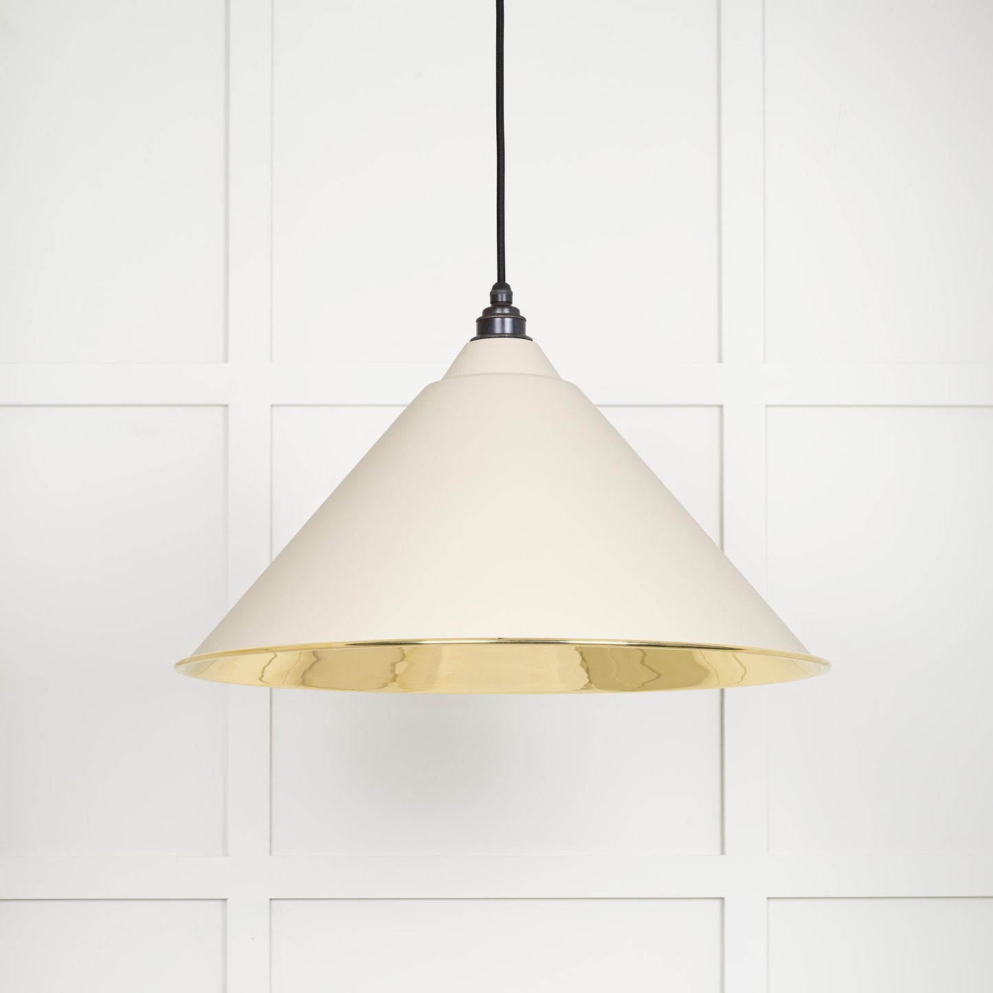 From The Anvil Smooth Brass Hockley Pendant