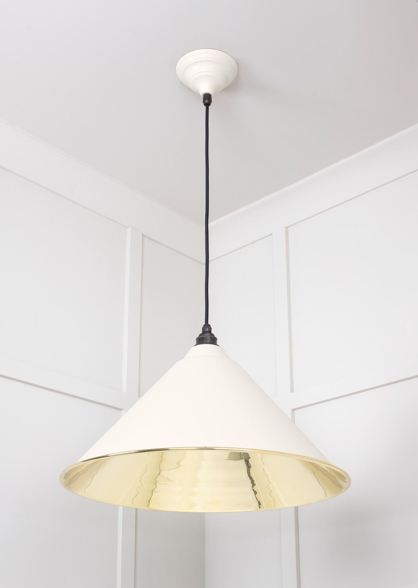 From The Anvil Smooth Brass Hockley Pendant