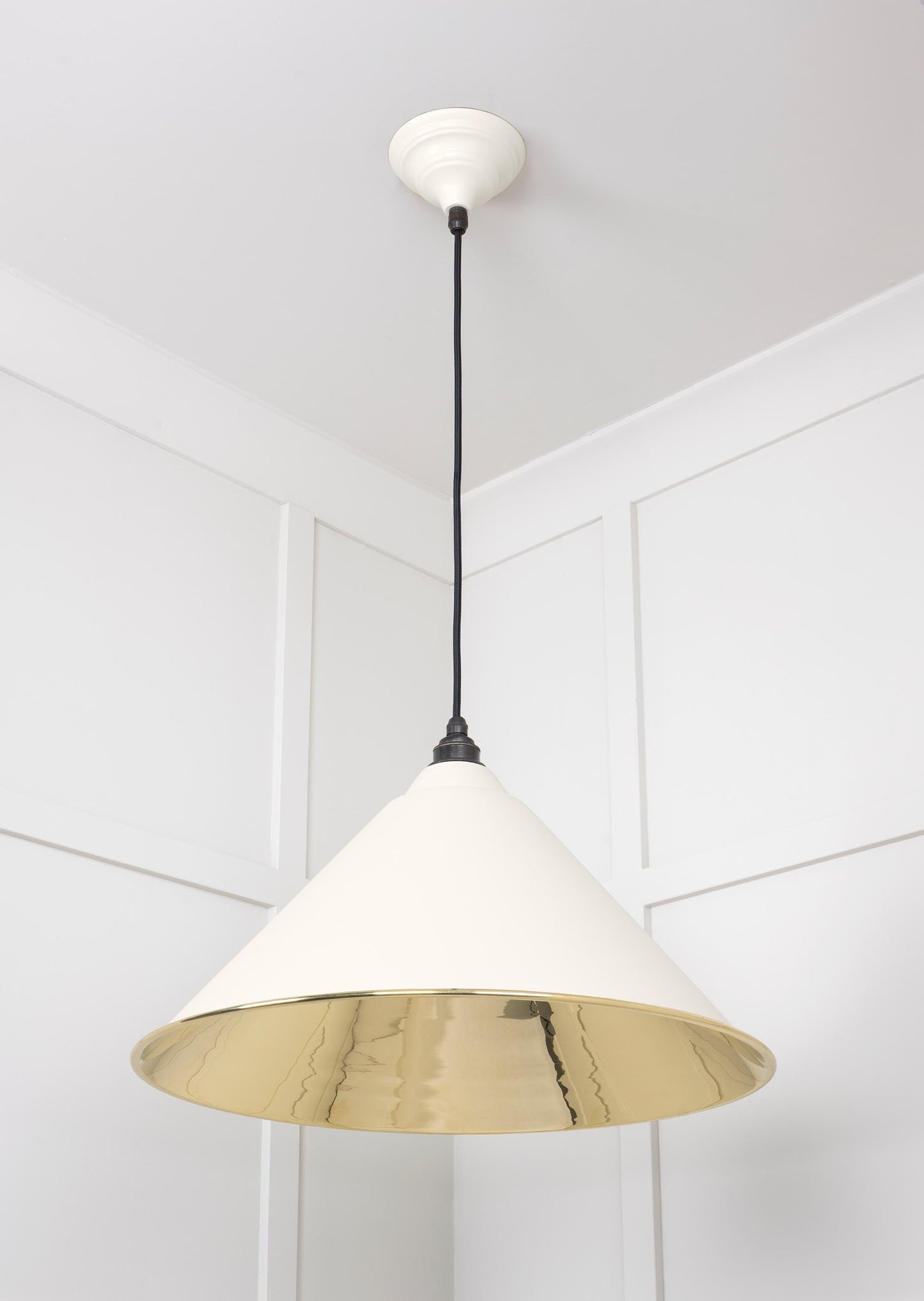 From The Anvil Smooth Brass Hockley Pendant
