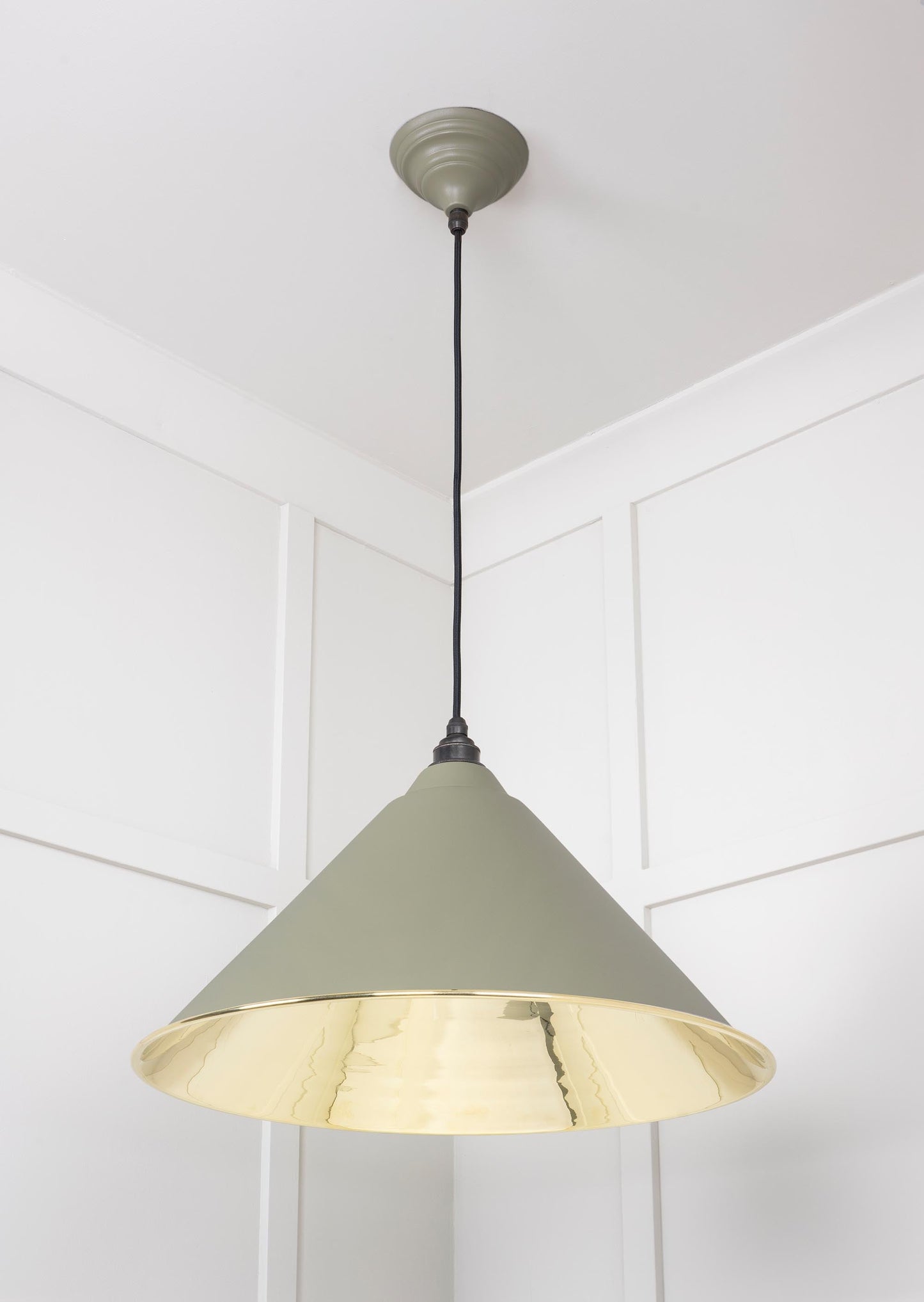 From The Anvil Smooth Brass Hockley Pendant