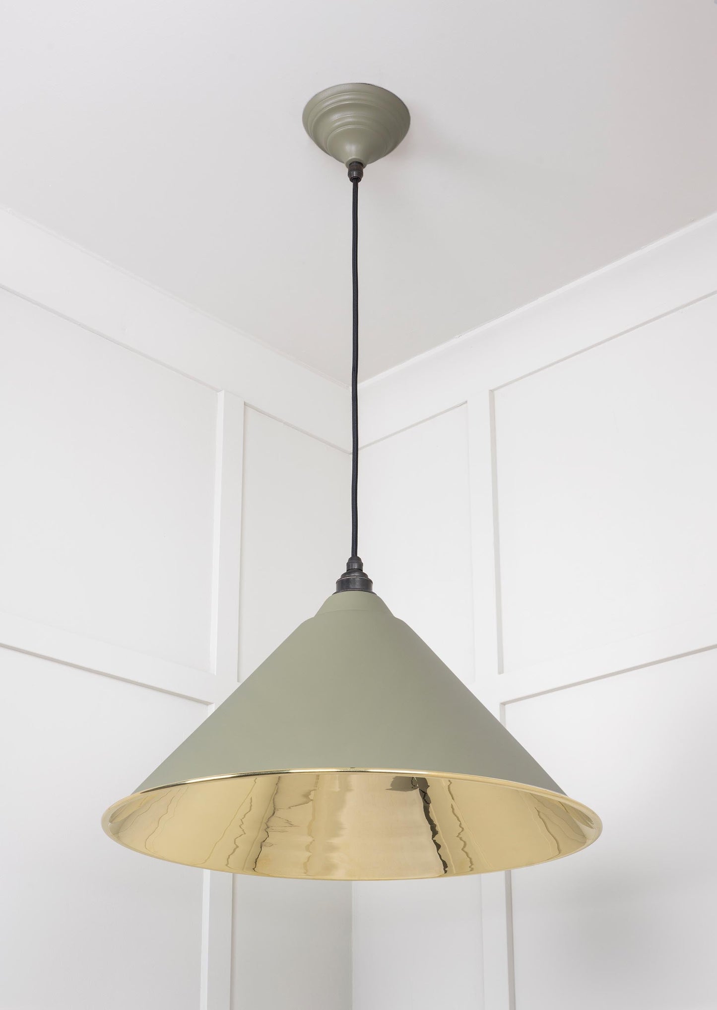 From The Anvil Smooth Brass Hockley Pendant