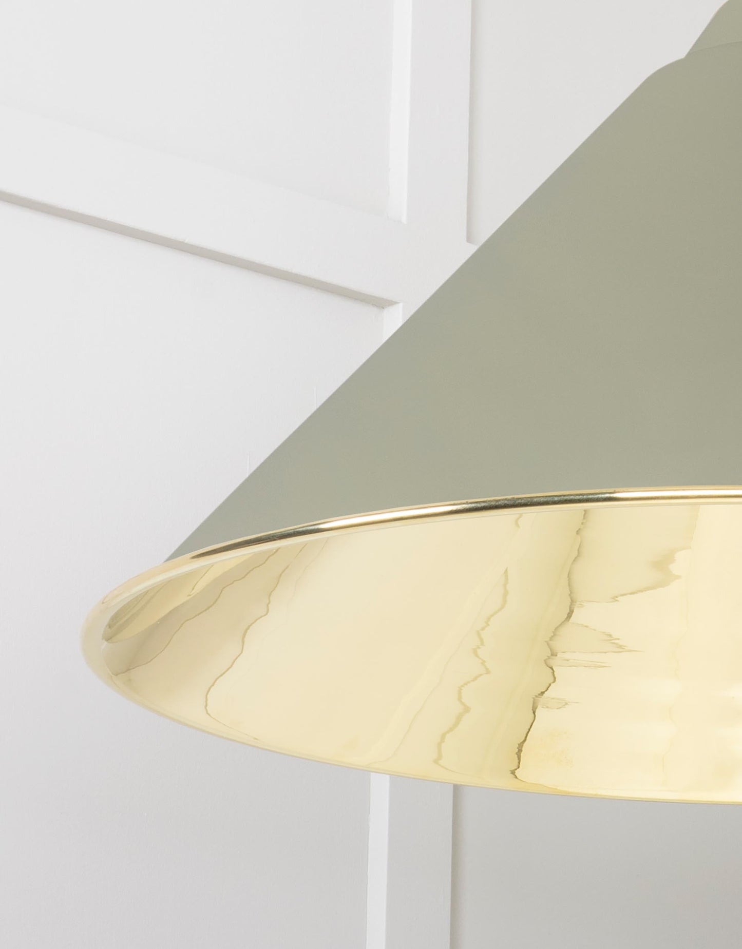 From The Anvil Smooth Brass Hockley Pendant
