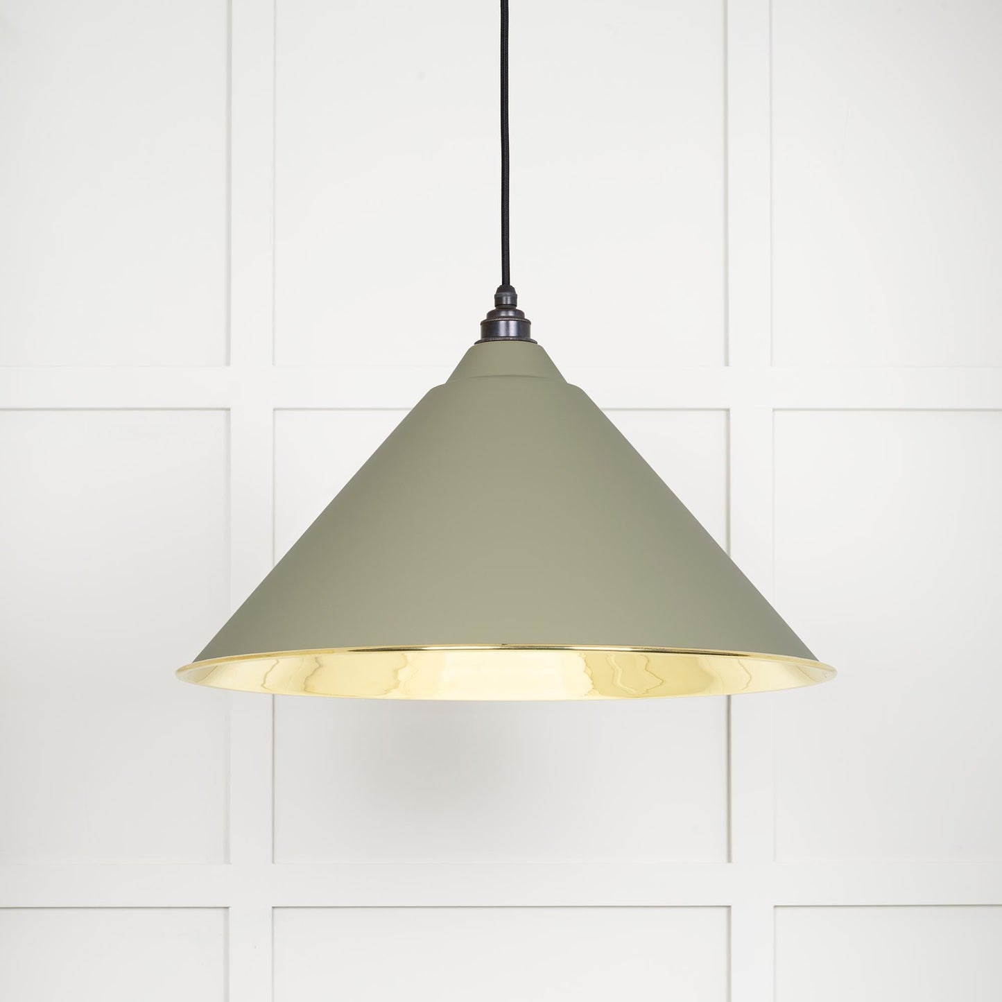 From The Anvil Smooth Brass Hockley Pendant