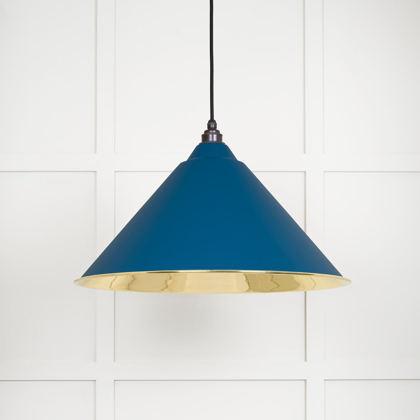 From The Anvil Smooth Brass Hockley Pendant