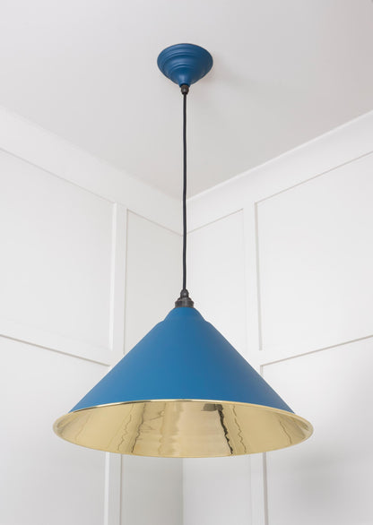 From The Anvil Smooth Brass Hockley Pendant