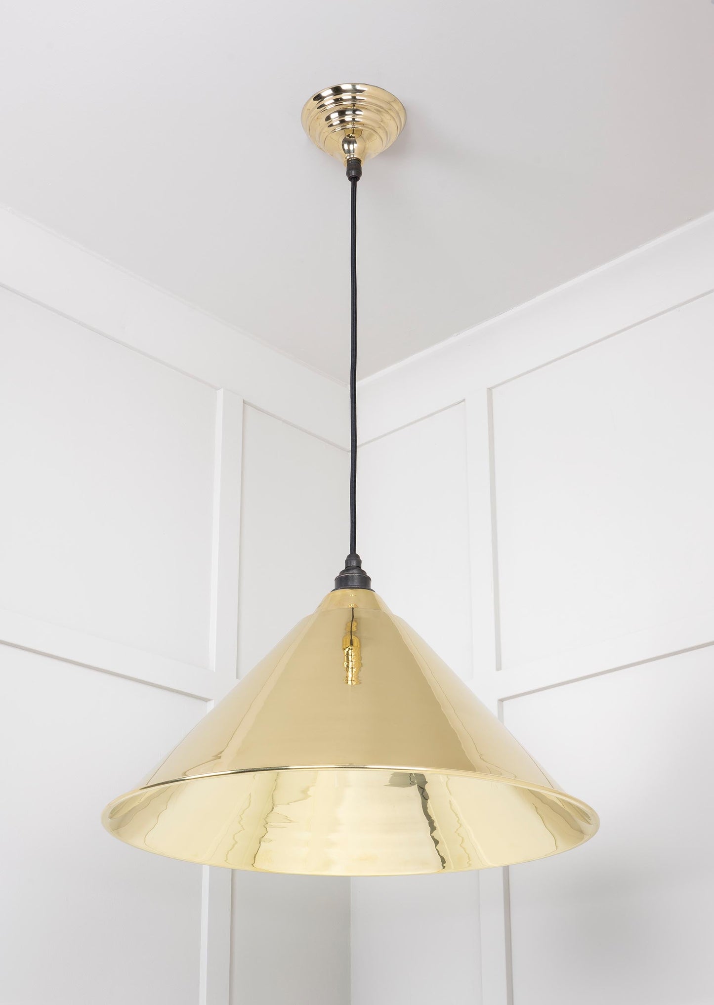 From The Anvil Smooth Brass Hockley Pendant