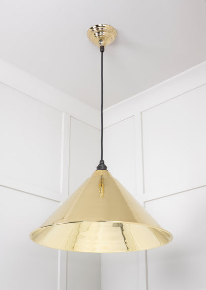 From The Anvil Smooth Brass Hockley Pendant