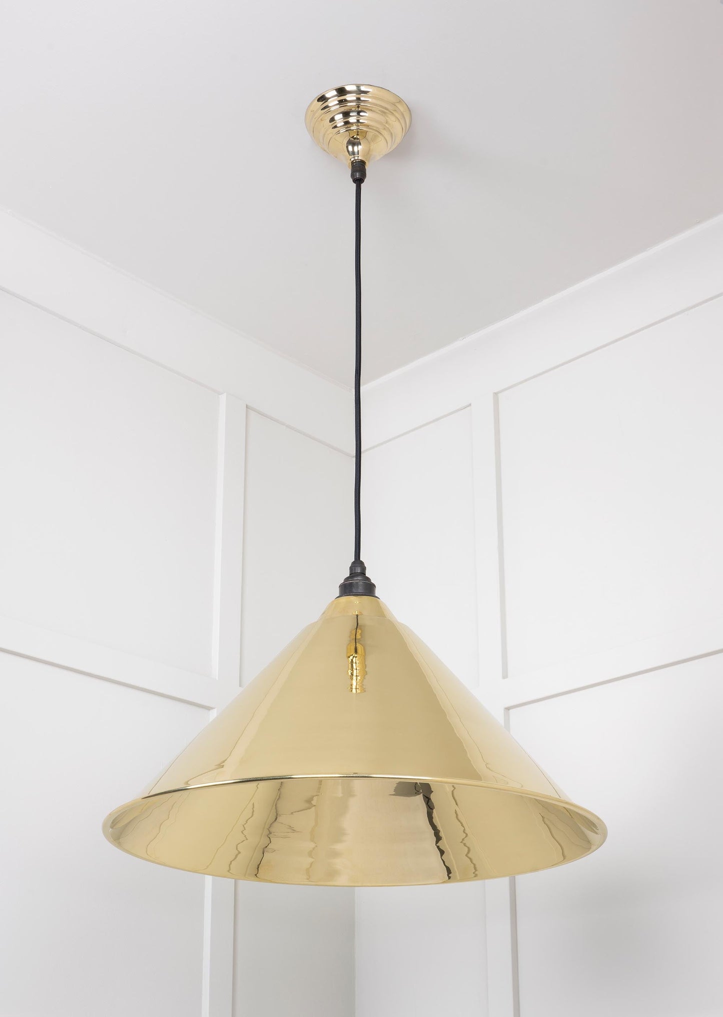 From The Anvil Smooth Brass Hockley Pendant