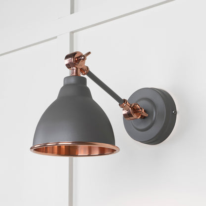 From The Anvil Smooth Copper Brindley Wall Light - Hot Tub Shop