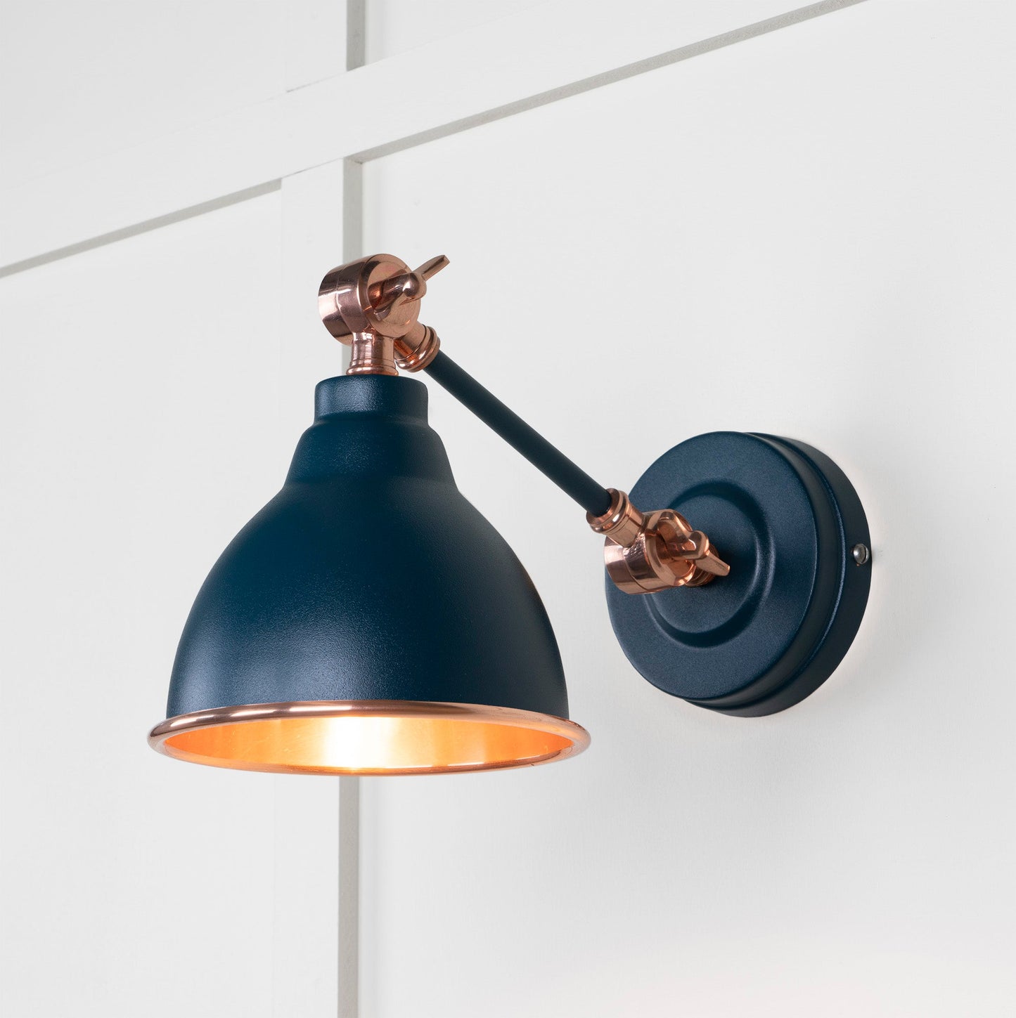 From The Anvil Smooth Copper Brindley Wall Light - Hot Tub Shop